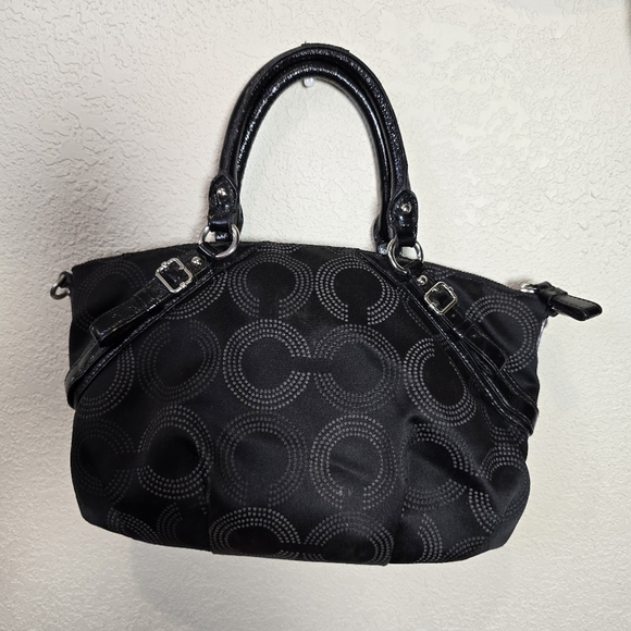 Coach Purse Black Authentic #F109315935 Handbag - Picture 4 of 11